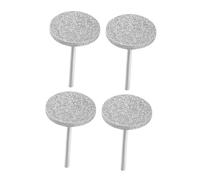 VICASKY 4pcs Professional Nail Drill Bits Kit Ball Flat Bits Coarse Fine Nail Art Sanding Discs Portable Drill for Home Salon