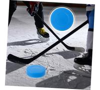 VICASKY 4Pcs PVC Ice Hockey Pucks High-density Lightweight Training Pucks Adjustable Hardness Flat Surface for Roller and Ice Hockey Practice