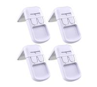 VICASKY 4pcs Refrigerator Lock Cabinet Lock for Boy Girl Right Angle for Drawer Door Latch Safety Products