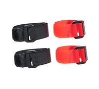 VICASKY 4Pcs Rooster Crowing Collars Durable Neck Belts for Poultry Noise for Chickens Ducks Geese Safe Simple to Use Red Black Upgrade Design