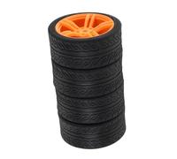 VICASKY 4PCS Rubber Car Wheels Replacement Tires for DIY Assembly Science Projects Enhance Stability and Functionality for Model Cars
