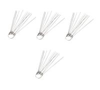 VICASKY 4pcs Saddle File Slotting File for Electric Guitar Acoustic Guitar Ukulele Nut Slotting Gauge Luthier Tools for Repairing and Maintenance