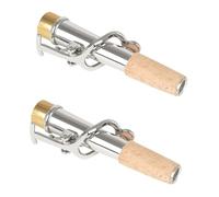VICASKY 4pcs Saxophone Neck Kit Material Replacement Parts for Alto Tenor Saxophone and Portable Design for Enhanced Airflow and Resonance