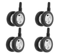 VICASKY 4pcs Silent Plastic Walker Wheels Detachable Replacement Casters for Boy Girl Stroller Learning Walker Direct Plug in Design