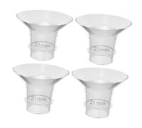 VICASKY 4Pcs Silicone Breast Pump Flange Inserts for Wearable Electric Pumps Smooth Surface Soft Comfortable Breastfeeding Accessories