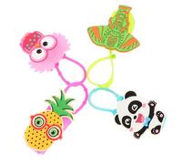 VICASKY 4pcs Silicone Hand Bottle Sleeve Cover 30ml Cartoon Animal Design Elephant Panda Pineapple Owl for Travel Toiletries Refillable Hand Sanitiser Container