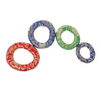 VICASKY 4pcs Singing Bowl Pads Cotton Cushions 10/12/14/16cm Handmade Decorative Sound Bowl Mats for Meditation Yoga and Buddhist Practices, Random Colors