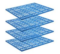 VICASKY 4pcs Small Cage Mat for Rabbit and Guinea Pig, Plastic Bunny Foot Mat with Holes Design, High Strength and Wear-resistant Resting Cushion Suitable for Kitchen Floor and Bathroom