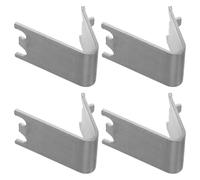 VICASKY 4pcs Stainless Steel Refrigerator Clip Hooks Universal Freezer Shelf Support Clips Sturdy and Reliable Replacement for Cooler and Fridge Rack Shelves