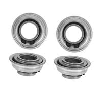 VICASKY 4pcs Steel Front Fork Stem Bearings for Wheelchair Walkers Rollators Replacement Hardware Grey Easy Installation Quick Maintenance Drive Walker Wheels Parts