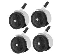 VICASKY 4PCS Stroller Wheels Swivel Stem Casters Silent Replacement for Front Back Walker Repair Accessories with Quick Plugin Installation and Smooth Glide for Indoor Outdoor Use