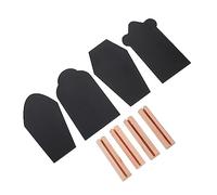 VICASKY 4PCS Tombstone Shape Blackboard Signs Creative Coffin Message Boards for Easter Party Decoration Double Sided Design Unique and Practical Tabletop Decor