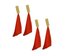 VICASKY 4pcs Traditional Bamboo Castanets Handheld Percussion Instrument for Boy Girl Dance Performance Party Props Made of Bamboo Material