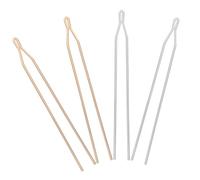 VICASKY 4Pcs Traditional Hairpin Main Bodies Set 125Mm Y-Shaped Hair Stick Materials for DIY Headdress Accessories in Gold and Silver, Hair Decors for Ancient Style Hairstyles