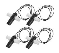 VICASKY 4pcs Tri-tone Samba Whistle Plastic Set, Coaching Whistle and Musical Instrument for Children, Suitable for Sports Training and Classroom Educational Activities
