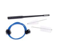 VICASKY 4pcs Trumpet Cleaning Kit Lightweight Plastic Nylon Brush Set with Cleaning Rod for Cornet and Trumpet Maintenance