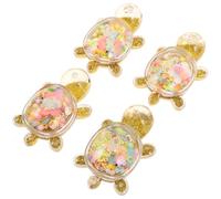 VICASKY 4pcs Turtle Statues Creative Sand Art for Ocean Animal Party Favors for Showers Pool Parties Home Decor for Rooms Offices