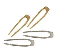VICASKY 4pcs U Shaped Metal Hair Pins for Women Durable French Hair Forks for Stylish Bun and Updo Hairstyles Simple Chic Design Gold and Silver