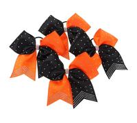 VICASKY 4pcs Unique Bow Rhinestones Sparkly Hair Tie for Girls Holiday Hair Bow Cheer Accessories for Boys and Girls