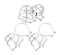 VICASKY 4pcs Universal Fit Fire Sprinkler Head Protector Cover with Iron Metal Cage, Fire Protection Shield for Indoor Sprinkler Heads, for Hotel Ceiling Installations, Silver Finish