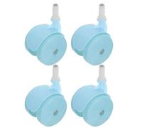 VICASKY 4pcs Universal Plastic Replacement Wheels for Trolley and Walker with Wear-Resistant Construction and Silent Operation, for Learning to Walk and Daily Activities