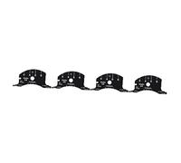 VICASKY 4pcs Violin Bridge Template Black Accessory for Easy String Chord Measurement and Simple to Use Essential Tool for Violinists