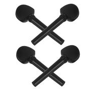 VICASKY 4pcs Violin Pegs Fine Tuners Violin Tuning Pegs Rosewood Violin Part Accessories Violin Fiddle Replacement Accessory Kit Violin Musical Instrument Accessories Black Ebony