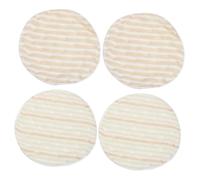 VICASKY 4pcs Washable Breastfeeding Pads Reusable Cotton Breast Pads for Nursing Mothers Ultra Absorbent Comfortable and Discreet Essential for Maternity Hospital Bag