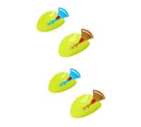 VICASKY 4pcs Water Guide Faucet Extender for Boys and Girls Leaf Shape Hand Wash Tap Material Cartoon Design Bathroom Accessory