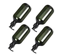 VICASKY 4Pcs Wear Resistant Non Slip Empty Shampoo Bottles Convenient Refillable Cosmetic Containers for Home Use Green Squeeze Dispenser