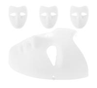 VICASKY 4pcs White Paper Masks for DIY Craft Easy to Colour Surface, Unpainted Peking Opera Face Masks Suitable for Cultural Events and Party Decoration, for Adults