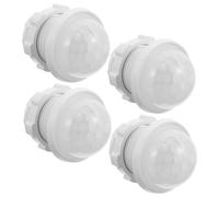 VICASKY 4pcs White Screw Type Motion Sensor Protective Cover Lightweight Plastic Housing for Human Body Detection Security Systems Indoor Use