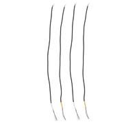 VICASKY 4pcs Wire Pickup Cable Straight Instrument Cable Bass Guitar Guitar Chords Patch Electric Pickup Wire Pedal Connector Black