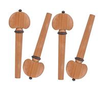 VICASKY 4pcs Wooden Cello Tuning Pegs for String Instrument Replacement Pegs Fine Tune Function for Cello