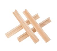 VICASKY 4pcs Wooden Domino Holders with Smooth Edges Alphabet Bases Game Accessories for Adults Arthritis Friendly Organizers