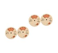 VICASKY 4pcs Wooden Melody Tool Circle Wooden Wheel for Guitar Ukulele Bass Piano Musician Chord Wheel Tool