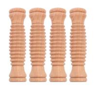 VICASKY 4pcs Wooden Muscle Roller Stick for Neck Back Legs and Feet Portable Handheld Massage Tool for Deep Tissue Relaxation Multi- and Yoga Compact Design Go Use