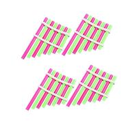 VICASKY 4sets Homemade Panpipe Kit for Boys and Girls Educational Science Experiment Toy for Musical Instrument Learning Colorful Panpipe Building Activity for Students
