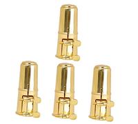 VICASKY 4sets Saxophone Cap Unique Pattern Clip Alto Sax Accessories for Easy Installation Even Force Distribution for Saxophone Clarinet Use Quality Sax Supplies