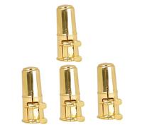 VICASKY 4sets Saxophone Cap Unique Pattern Clip Mouthpiece Protector for Alto Saxophone Music Instrument Accessory Easy to Clean Maintain for Musicians