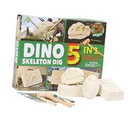 VICASKY 5-in-1 Archaeology Digging Toy Set Dinosaur Educational Excavation Plaything for Kids Early Learning Diy Archaeological Dinosaur Digging Tool