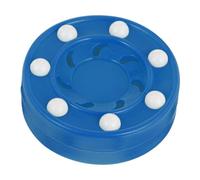 VICASKY 5 pcs Roller Hockey Pucks for Training and Game Use Low Friction Smooth Surface Puck for Street and Indoor Practice Blue for Professional and Adult Players