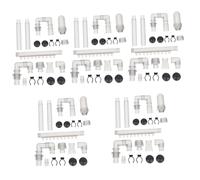 VICASKY 5 Sets Aquarium External Canister Filter Water Tube Plastic Inlet Outlet Hose Replacement for Fish Tank Filter Accessories Easy Install