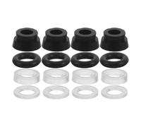 VICASKY 5 Sets Hydraulic Floor Jack Seals with Open Gasket Design for 3 Ton Hydraulic Floor Jack, Rubber and Plastic Material, Temperature Resistant Oil Plug Gasket for Garage and Workshop
