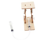 VICASKY 5 Sets Hydraulic Wood Elevator DIY Model Science Experiment Kit for Eco Friendly Assembly with Scissor Lift Mechanism Stable Platform Beginner Friendly Educational Stem Activity