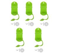 VICASKY 5 Sets Parrot Cuttlebone Holder Bird Cage Accessories Cuttlefish Skeleton Stand Hanging Feeder for Parakeets and Small Birds Feeding and Chewing