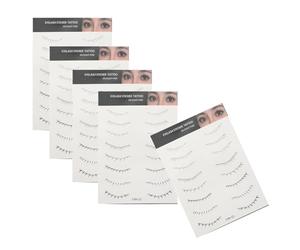 VICASKY 5 Sheets Eyelash Stickers for Women High Adherence Fake Lower Eyelash Stickers Waterproof Makeup Tool for Stage and Night Out Makeup Supplies