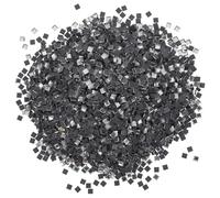 VICASKY 5000pcs Mini Transparent Grey Glass Mosaic Tiles for DIY Nail Art and Home Decoration Apply Manicure Charms for Unique Stylish Designs Suitable for Professional and Personal Use