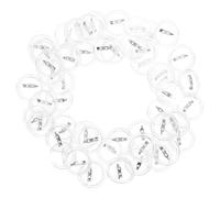 VICASKY 50pcs Acrylic Button Badge Pins for Kids 3.8cm DIY Badge Making Kit Button Making Supplies for Crafting and Creating Custom