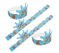 VICASKY 50pcs Birthday Party Crown Hats Safe Lightweight Paper Caps for Non Fading Crown Shaped Party Decorations for Birthday Celebration